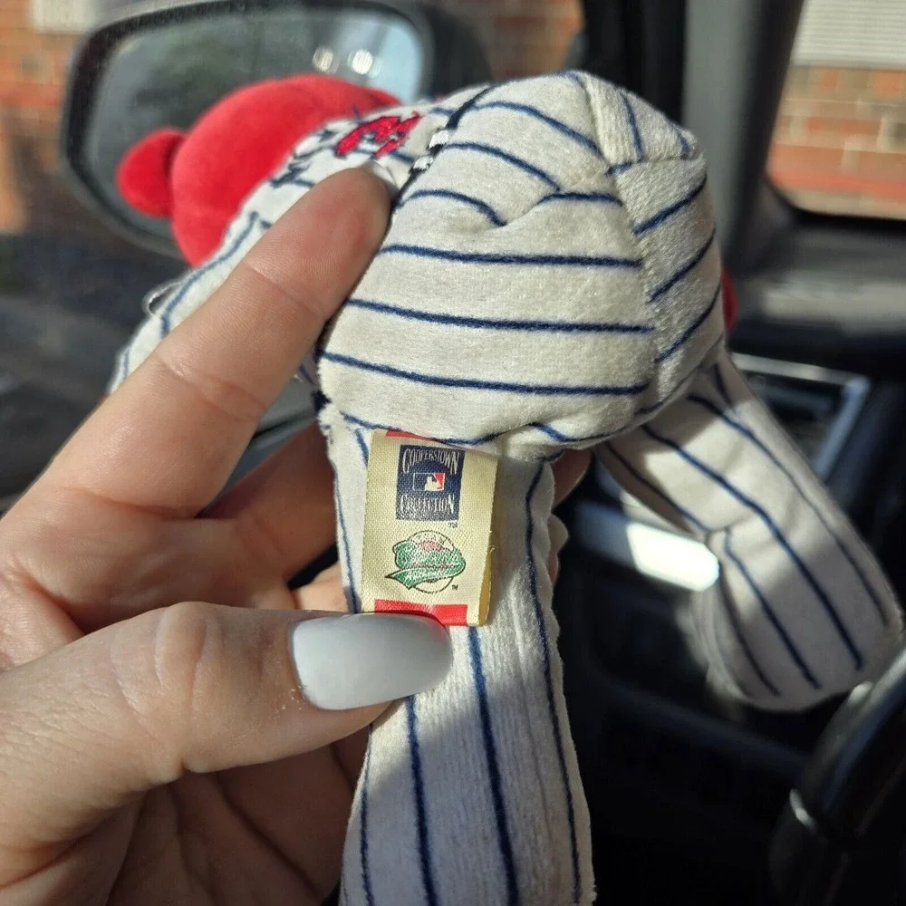 Vintage Rare Team Beans‎ MN Twins Kirby Puckett Red Bear With Stripe Unifrom